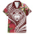 Aloha Hawaii Big Island Family Matching Off Shoulder Short Dress and Hawaiian Shirt Ohia Lehua Wahine