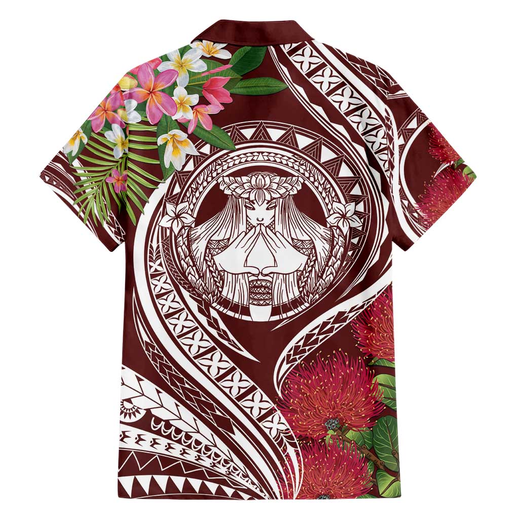 Aloha Hawaii Big Island Hawaiian Shirt Ohia Lehua Wahine LT7 - Polynesian Pride