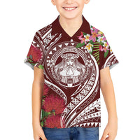 Aloha Hawaii Big Island Hawaiian Shirt Ohia Lehua Wahine LT7 - Polynesian Pride