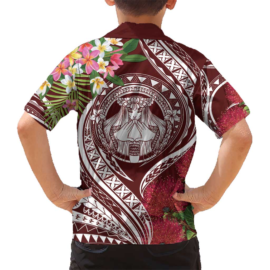Aloha Hawaii Big Island Hawaiian Shirt Ohia Lehua Wahine LT7 - Polynesian Pride