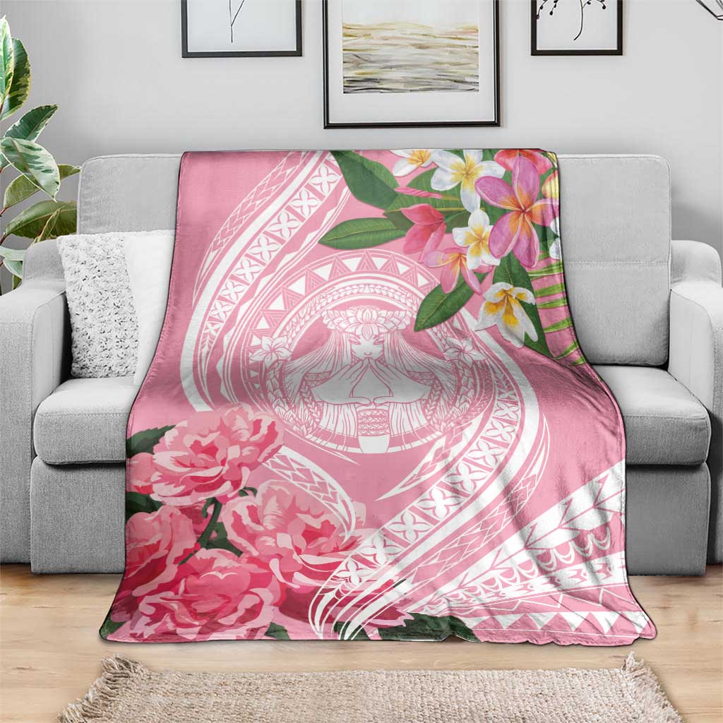 Aloha Hawaii Maui Blanket Goddess Lokelani Rose LT7 - Polynesian Pride