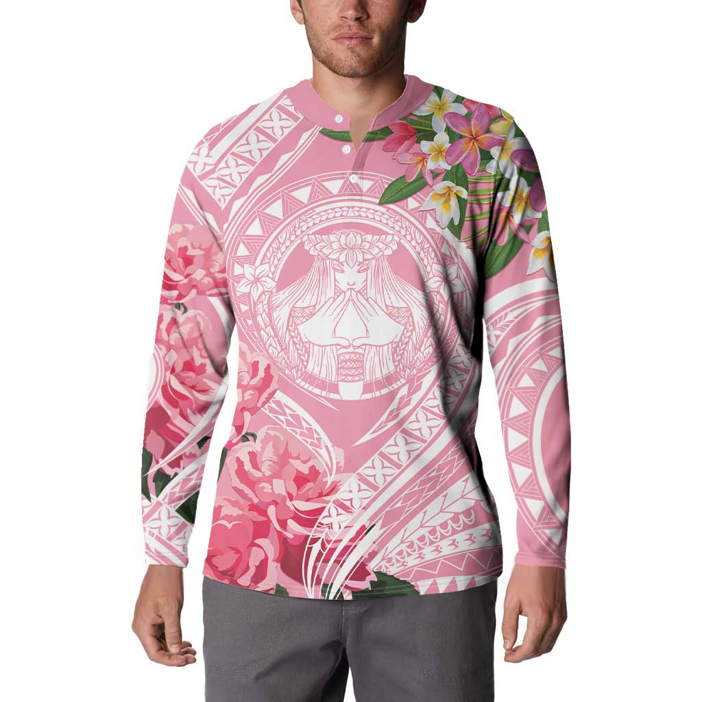 Aloha Hawaii Maui Button Sweatshirt Goddess Lokelani Rose LT7 - Polynesian Pride