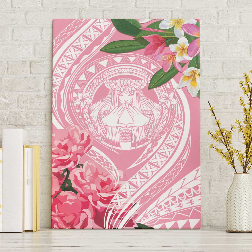 Aloha Hawaii Maui Canvas Wall Art Goddess Lokelani Rose LT7 Without Frame Pink - Polynesian Pride
