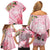 Aloha Hawaii Maui Family Matching Off Shoulder Short Dress and Hawaiian Shirt Goddess Lokelani Rose