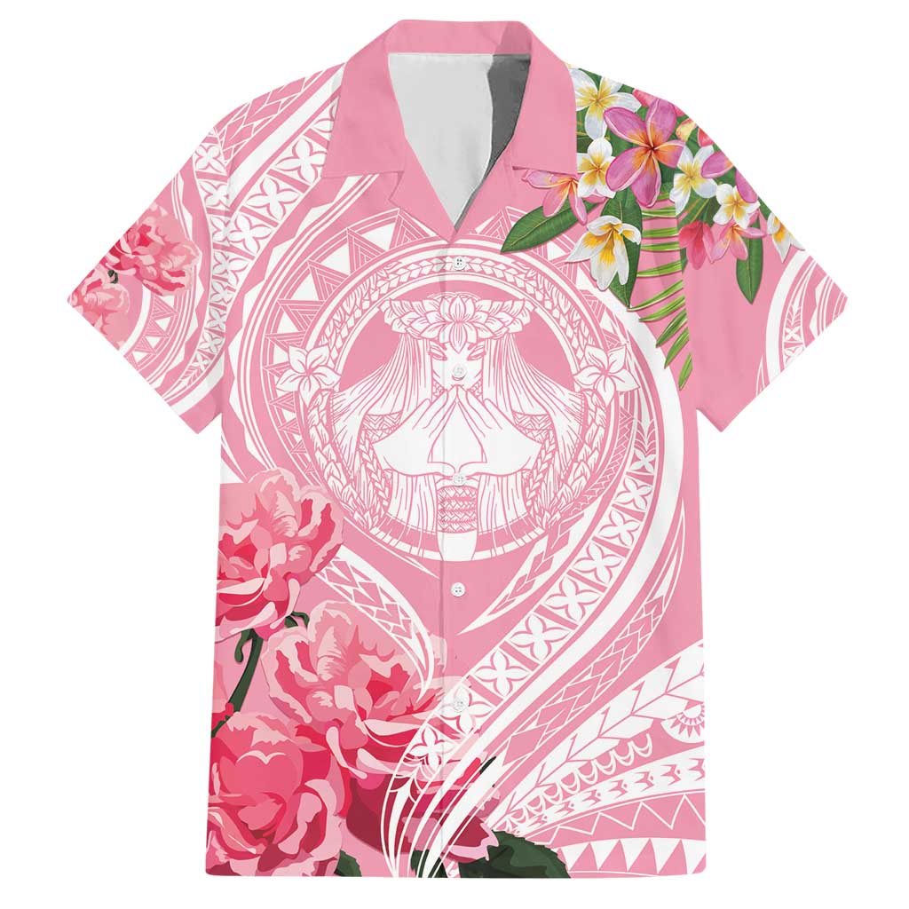 Aloha Hawaii Maui Family Matching Short Sleeve Bodycon Dress and Hawaiian Shirt Goddess Lokelani Rose