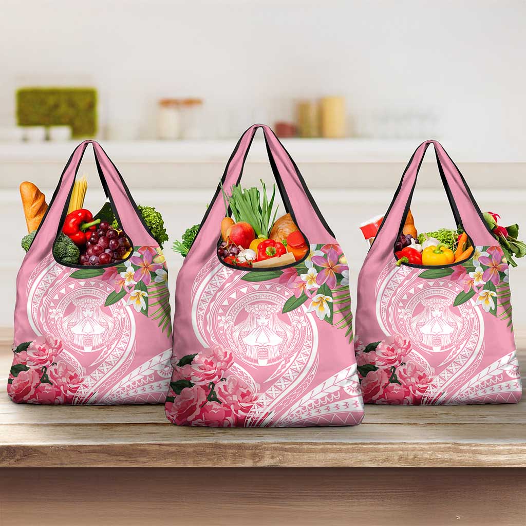 Aloha Hawaii Maui Grocery Bag Goddess Lokelani Rose