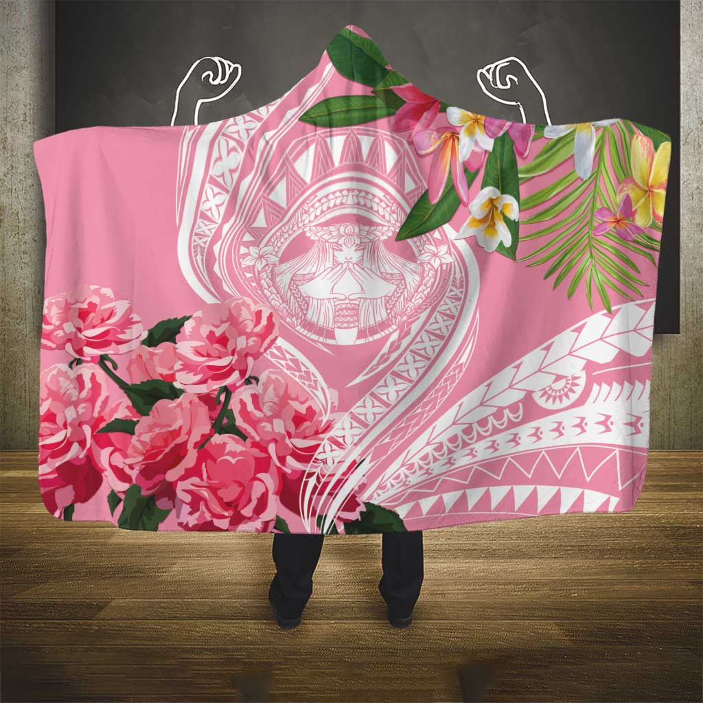 Aloha Hawaii Maui Hooded Blanket Goddess Lokelani Rose LT7 - Polynesian Pride