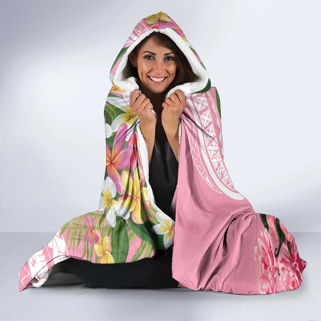 Aloha Hawaii Maui Hooded Blanket Goddess Lokelani Rose LT7 - Polynesian Pride