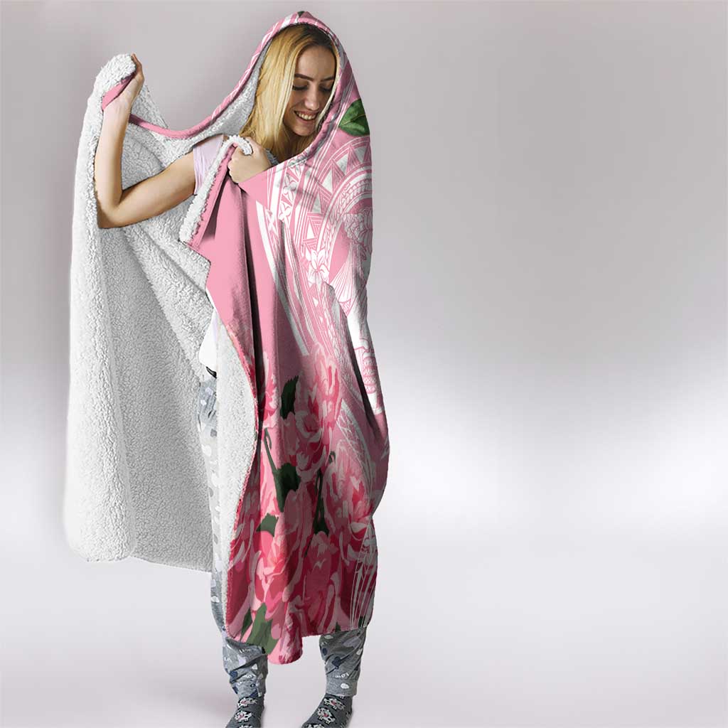 Aloha Hawaii Maui Hooded Blanket Goddess Lokelani Rose LT7 - Polynesian Pride