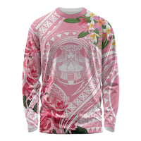 Aloha Hawaii Maui Long Sleeve Shirt Goddess Lokelani Rose LT7 Unisex Pink - Polynesian Pride