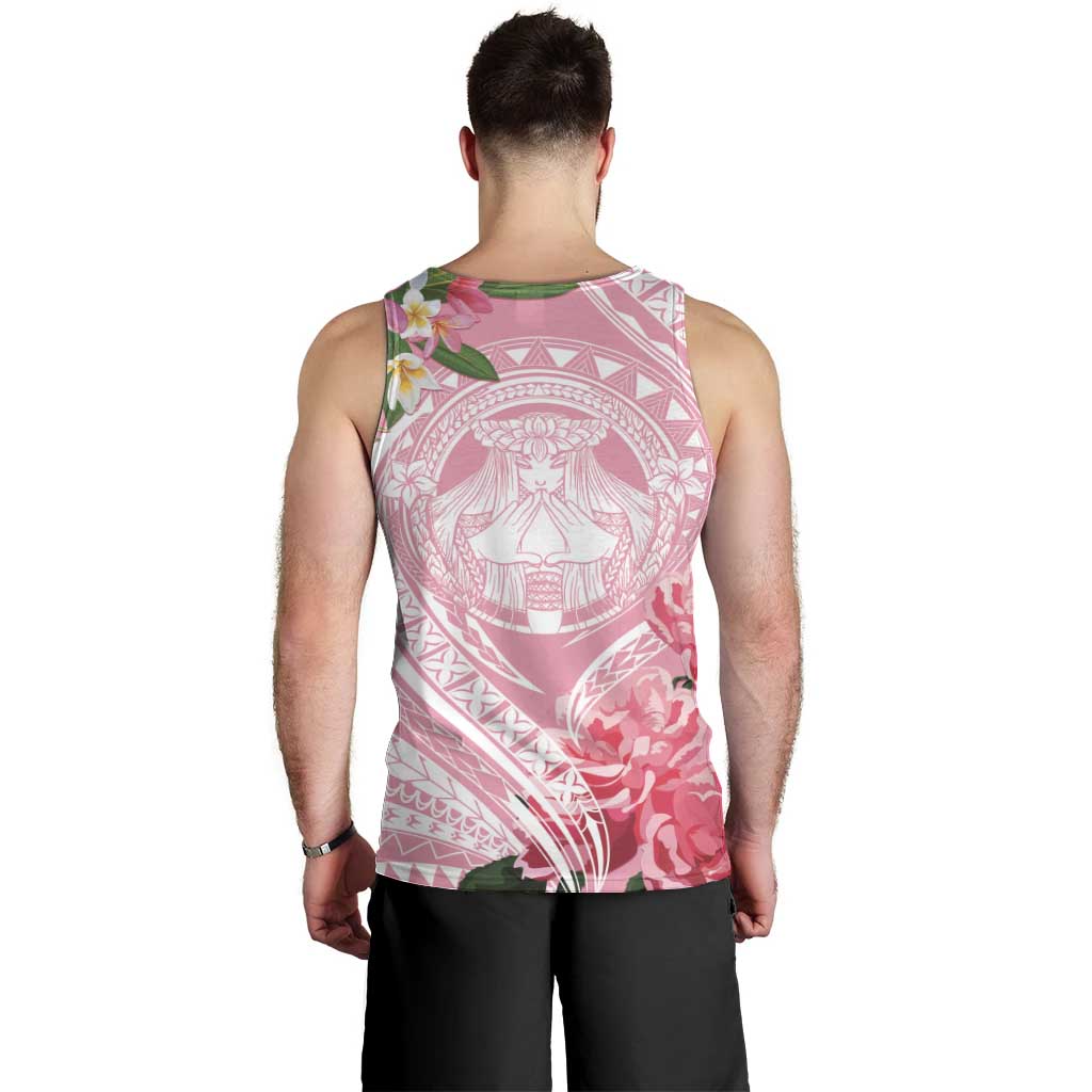 Aloha Hawaii Maui Men Tank Top Goddess Lokelani Rose LT7 - Polynesian Pride