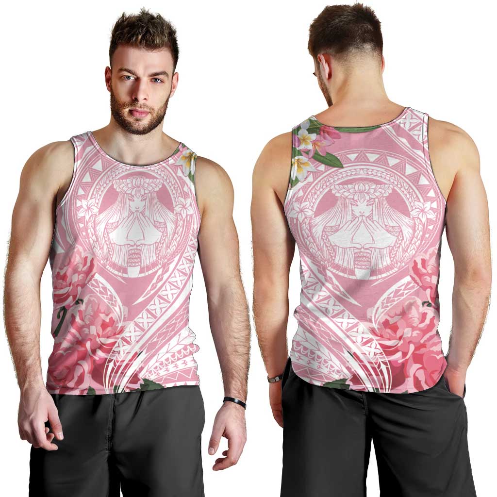 Aloha Hawaii Maui Men Tank Top Goddess Lokelani Rose LT7 - Polynesian Pride