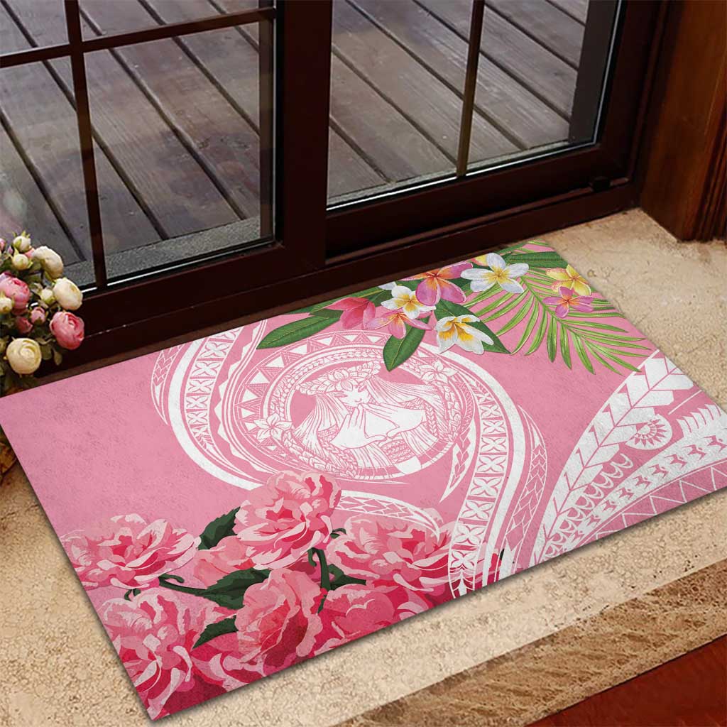 Aloha Hawaii Maui Rubber Doormat Goddess Lokelani Rose LT7 - Polynesian Pride