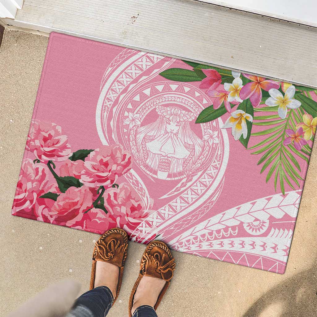 Aloha Hawaii Maui Rubber Doormat Goddess Lokelani Rose LT7 - Polynesian Pride