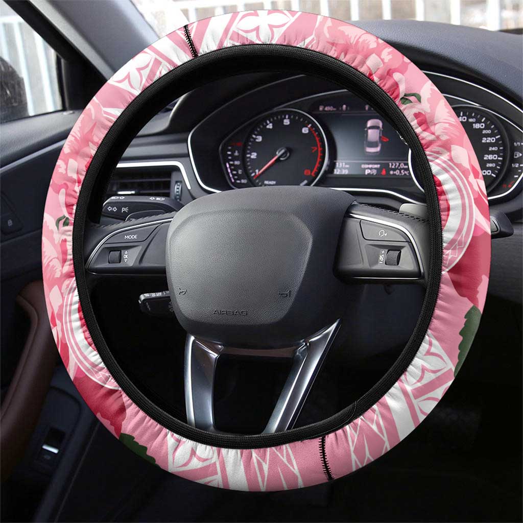 Aloha Hawaii Maui Steering Wheel Cover Goddess Lokelani Rose LT7 - Polynesian Pride