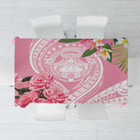 Aloha Hawaii Maui Tablecloth Goddess Lokelani Rose LT7 Pink - Polynesian Pride