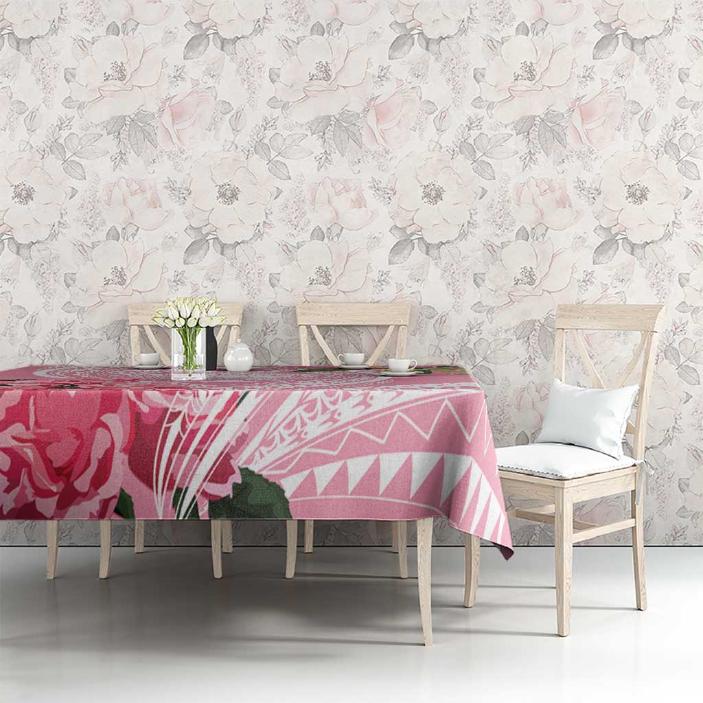 Aloha Hawaii Maui Tablecloth Goddess Lokelani Rose LT7 - Polynesian Pride