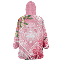 Aloha Hawaii Maui Wearable Blanket Hoodie Goddess Lokelani Rose LT7 - Polynesian Pride