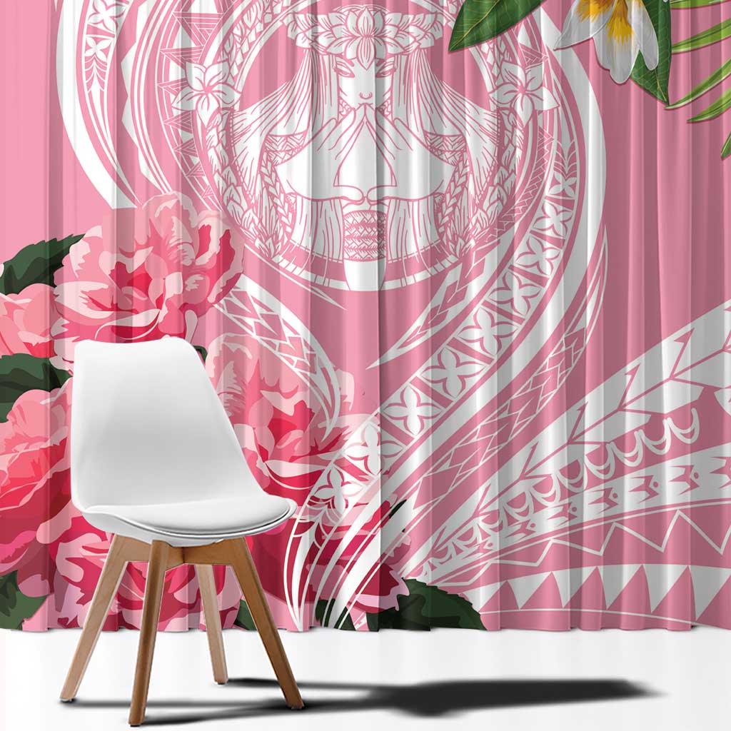 Aloha Hawaii Maui Window Curtain Goddess Lokelani Rose LT7 - Polynesian Pride
