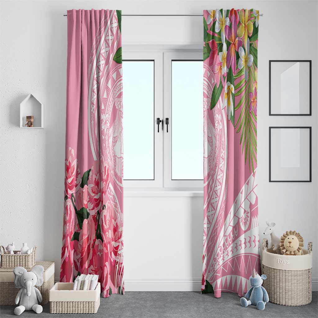 Aloha Hawaii Maui Window Curtain Goddess Lokelani Rose LT7 - Polynesian Pride