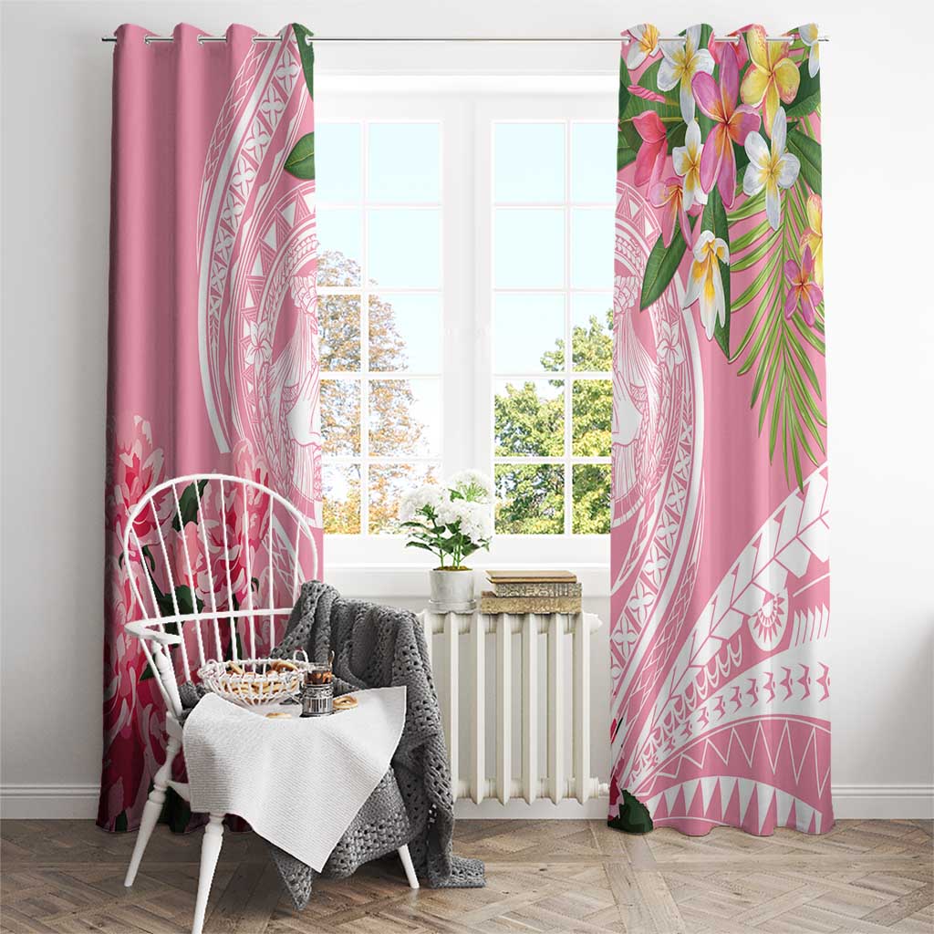 Aloha Hawaii Maui Window Curtain Goddess Lokelani Rose LT7 - Polynesian Pride