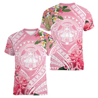 Aloha Hawaii Maui Women V-Neck T-Shirt Goddess Lokelani Rose LT7 - Polynesian Pride
