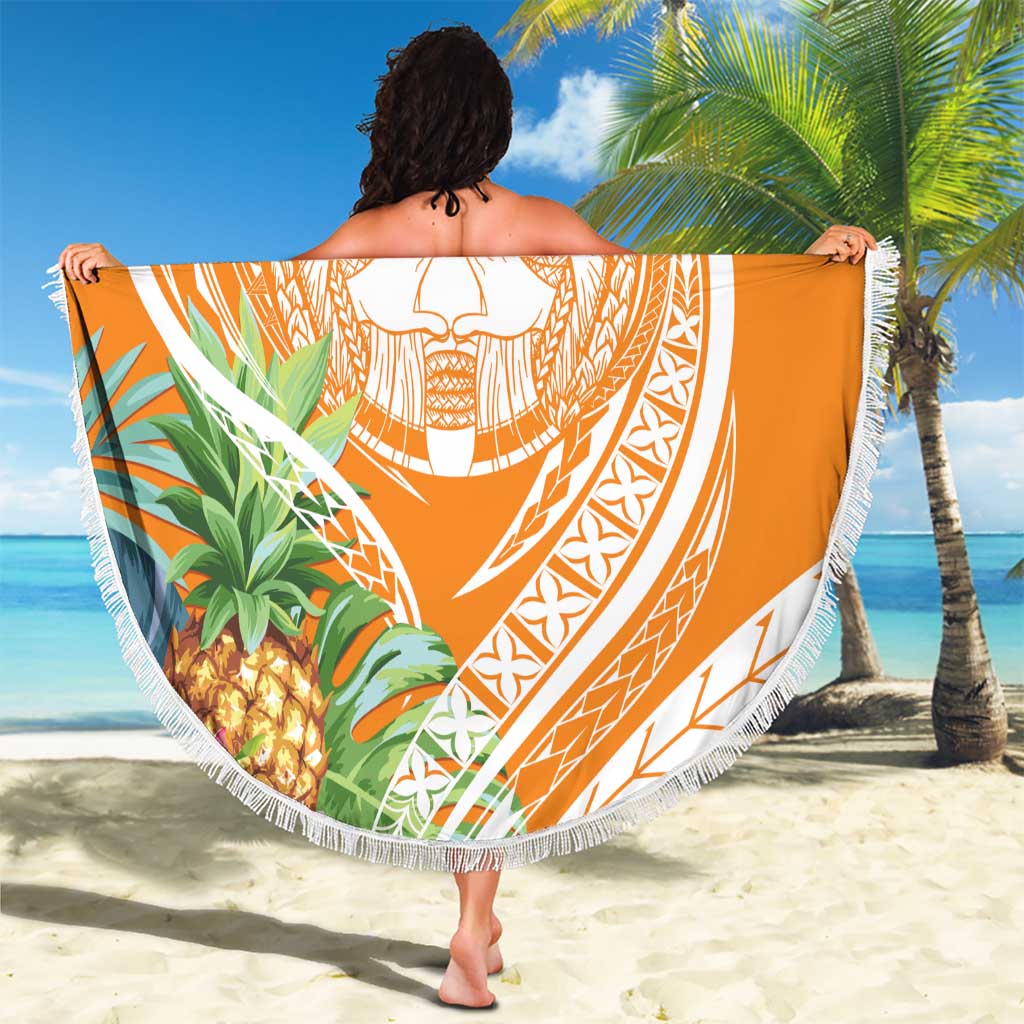 Aloha Hawaii Lanai Beach Blanket Frangipani Mix Pineapple LT7 - Polynesian Pride