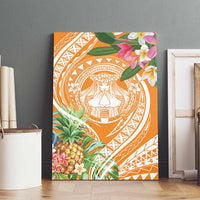 Aloha Hawaii Lanai Canvas Wall Art Frangipani Mix Pineapple LT7 - Polynesian Pride