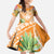 Aloha Hawaii Lanai Family Matching Off Shoulder Maxi Dress and Hawaiian Shirt Frangipani Mix Pineapple