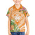 Aloha Hawaii Lanai Family Matching Off Shoulder Short Dress and Hawaiian Shirt Frangipani Mix Pineapple