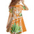 Aloha Hawaii Lanai Family Matching Short Sleeve Bodycon Dress and Hawaiian Shirt Frangipani Mix Pineapple