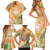 Aloha Hawaii Lanai Family Matching Short Sleeve Bodycon Dress and Hawaiian Shirt Frangipani Mix Pineapple