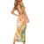 Aloha Hawaii Lanai Family Matching Short Sleeve Bodycon Dress and Hawaiian Shirt Frangipani Mix Pineapple