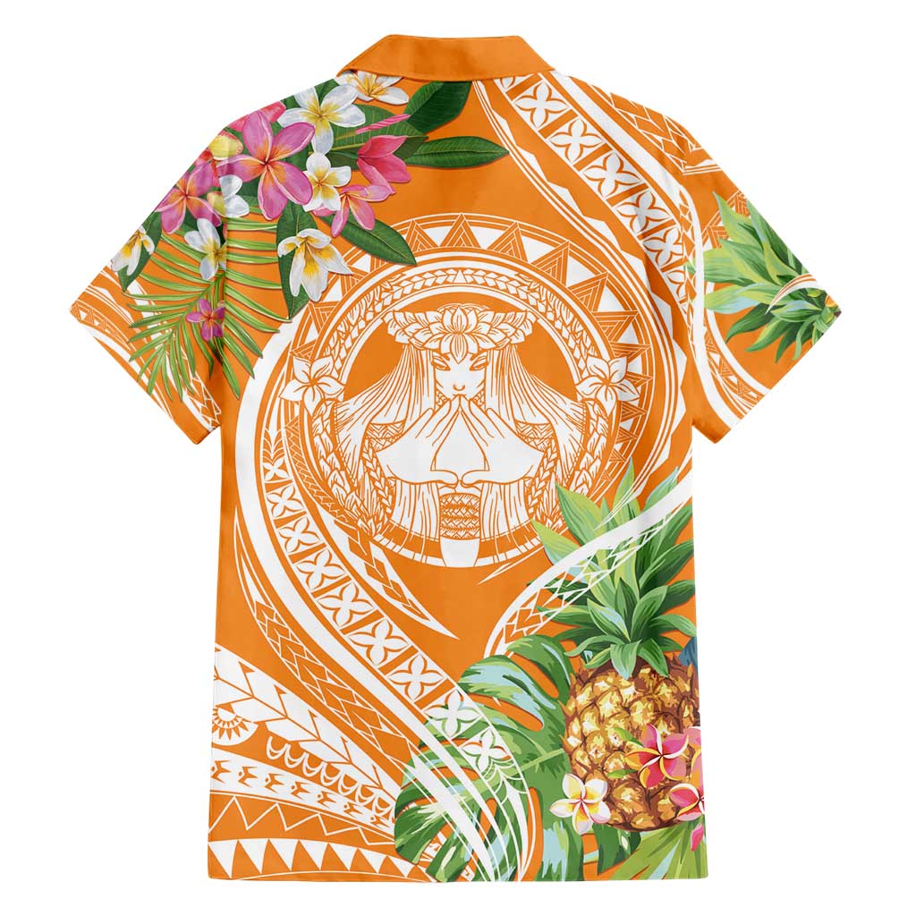 Aloha Hawaii Lanai Hawaiian Shirt Frangipani Mix Pineapple LT7 - Polynesian Pride