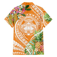 Aloha Hawaii Lanai Hawaiian Shirt Frangipani Mix Pineapple LT7 - Polynesian Pride