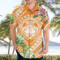 Aloha Hawaii Lanai Hawaiian Shirt Frangipani Mix Pineapple LT7 - Polynesian Pride