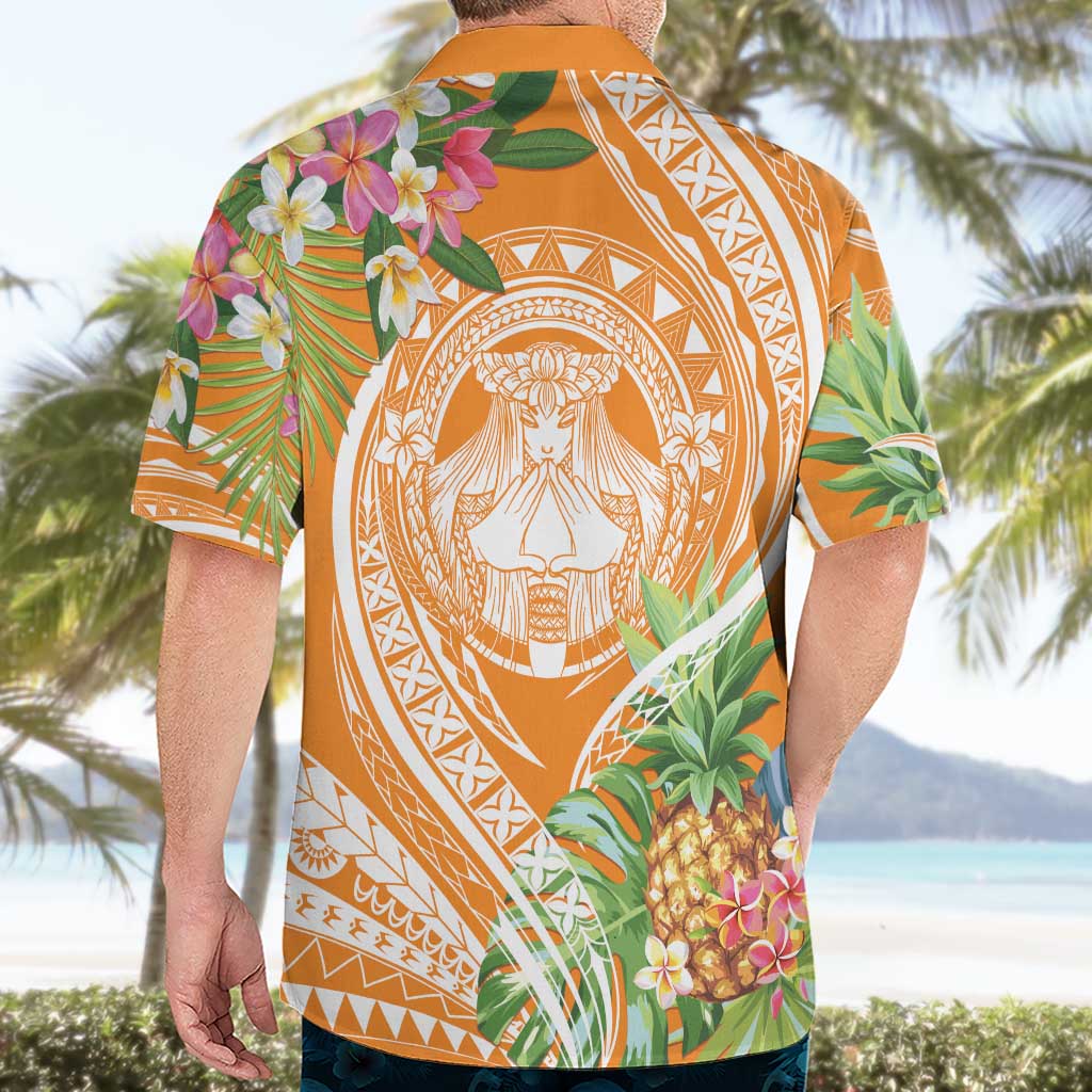 Aloha Hawaii Lanai Hawaiian Shirt Frangipani Mix Pineapple LT7 - Polynesian Pride