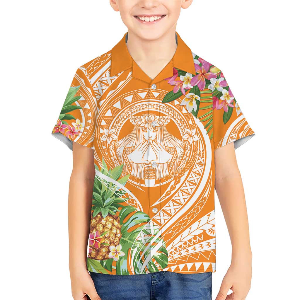 Aloha Hawaii Lanai Hawaiian Shirt Frangipani Mix Pineapple LT7 - Polynesian Pride