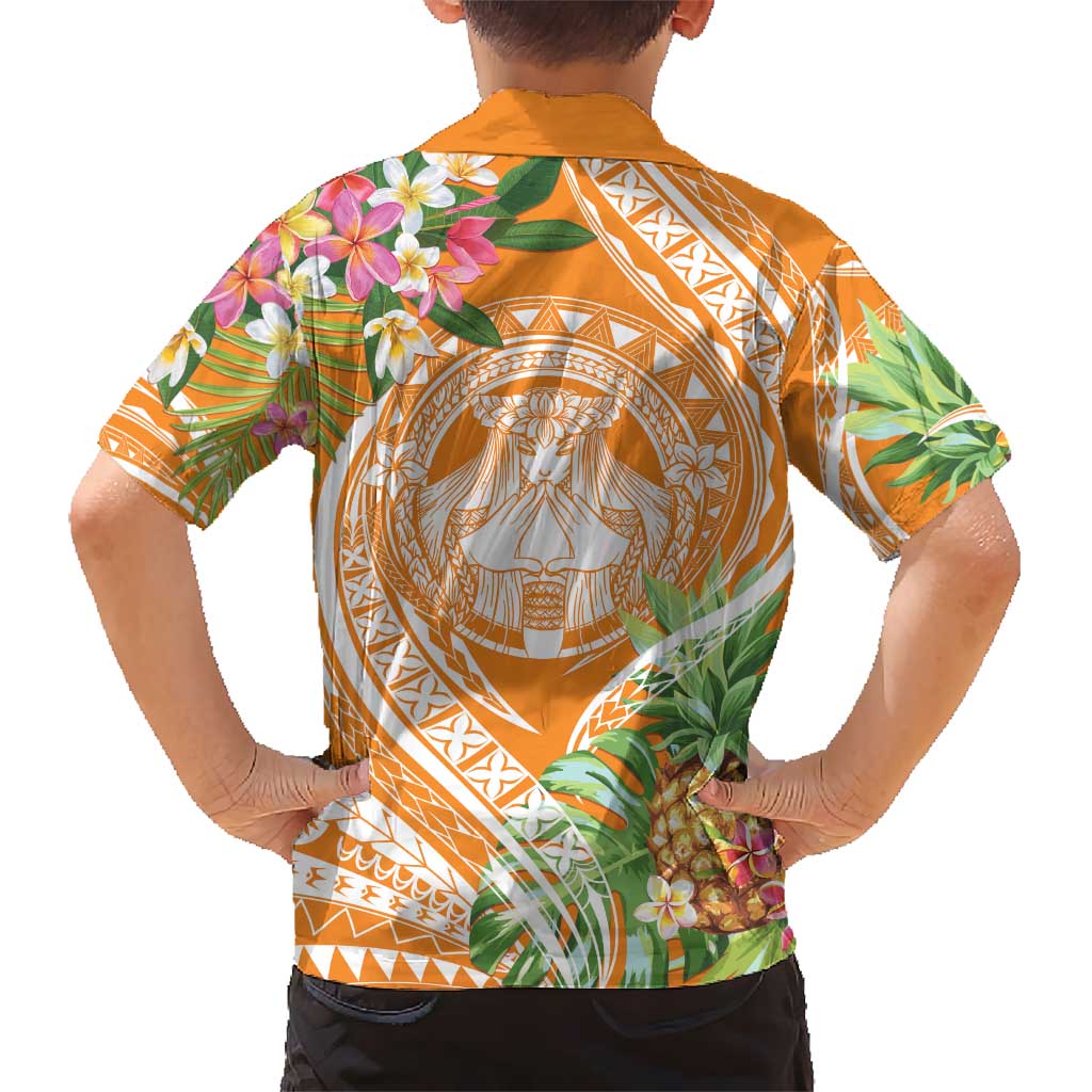 Aloha Hawaii Lanai Hawaiian Shirt Frangipani Mix Pineapple LT7 - Polynesian Pride