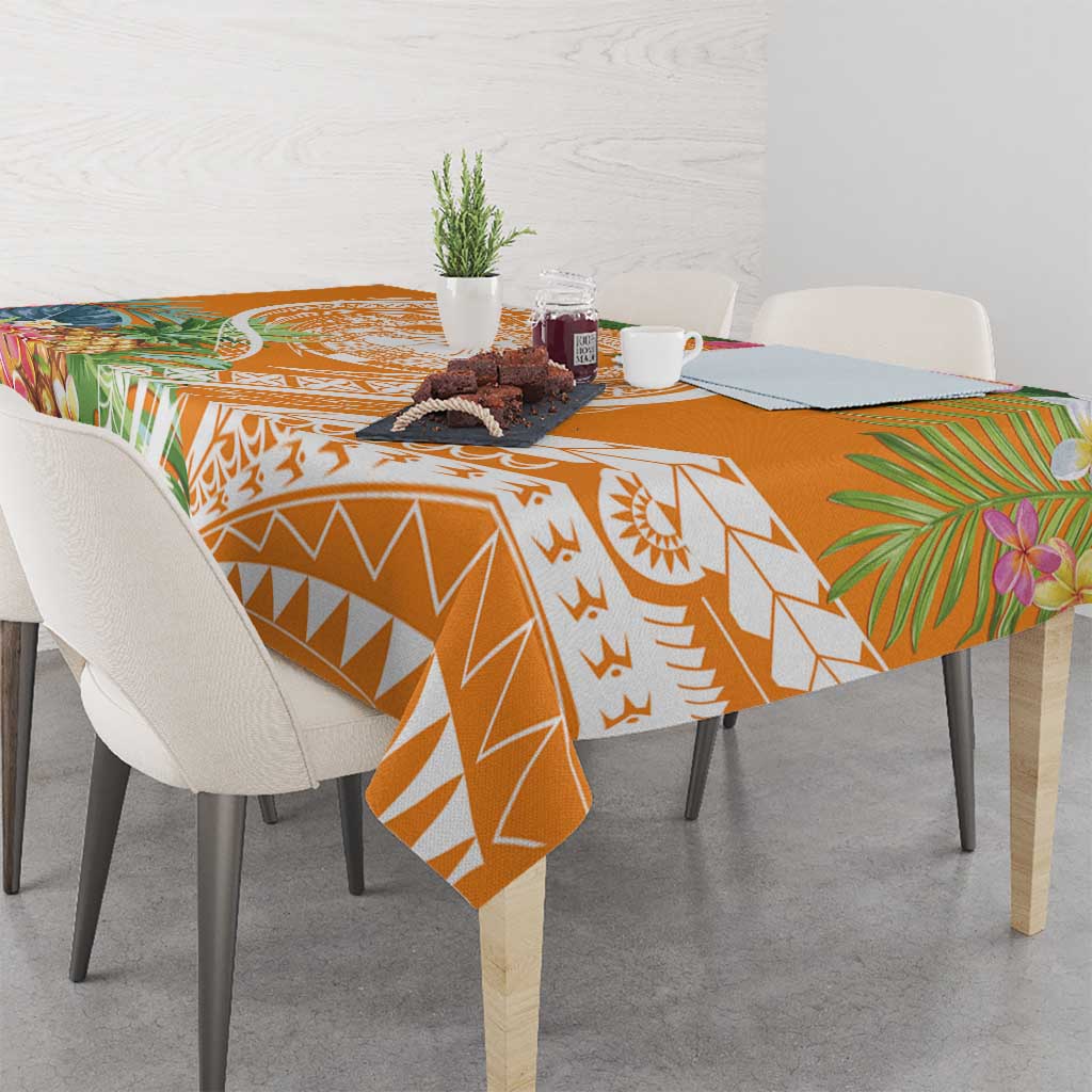 Aloha Hawaii Lanai Tablecloth Frangipani Mix Pineapple LT7 - Polynesian Pride