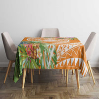 Aloha Hawaii Lanai Tablecloth Frangipani Mix Pineapple LT7 - Polynesian Pride