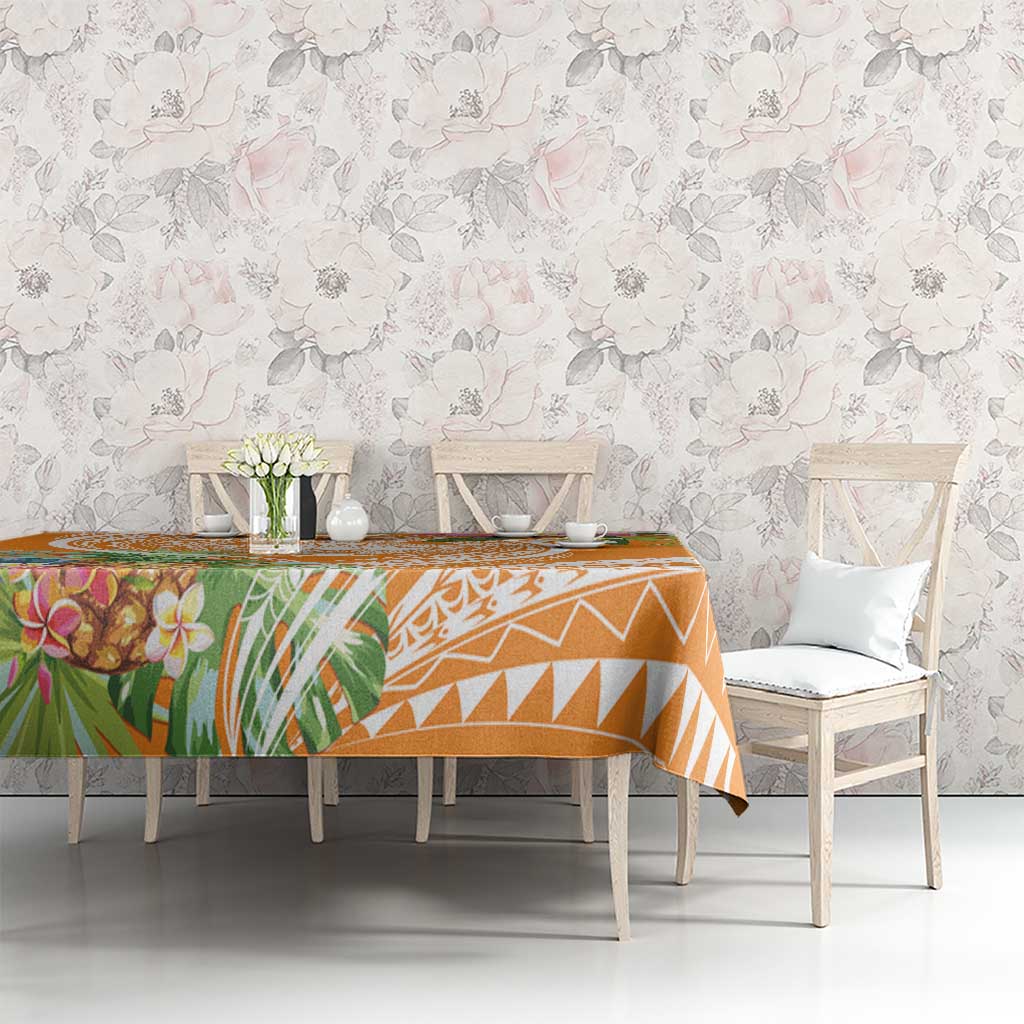Aloha Hawaii Lanai Tablecloth Frangipani Mix Pineapple LT7 - Polynesian Pride