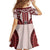 Bula Fiji Vintage Family Matching Puletasi and Hawaiian Shirt Scarlet Masi Motifs