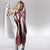 Bula Fiji Vintage Hooded Blanket Scarlet Masi Motifs