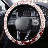 Bula Fiji Vintage Steering Wheel Cover Scarlet Masi Motifs