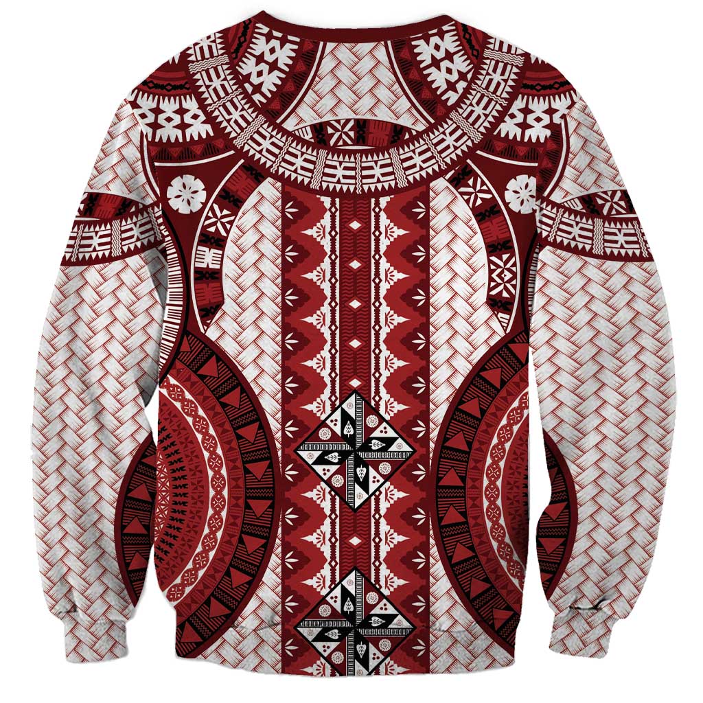 Bula Fiji Vintage Sweatshirt Scarlet Masi Motifs
