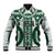 Bula Fiji Vintage Baseball Jacket Phthalo Green Masi Motifs