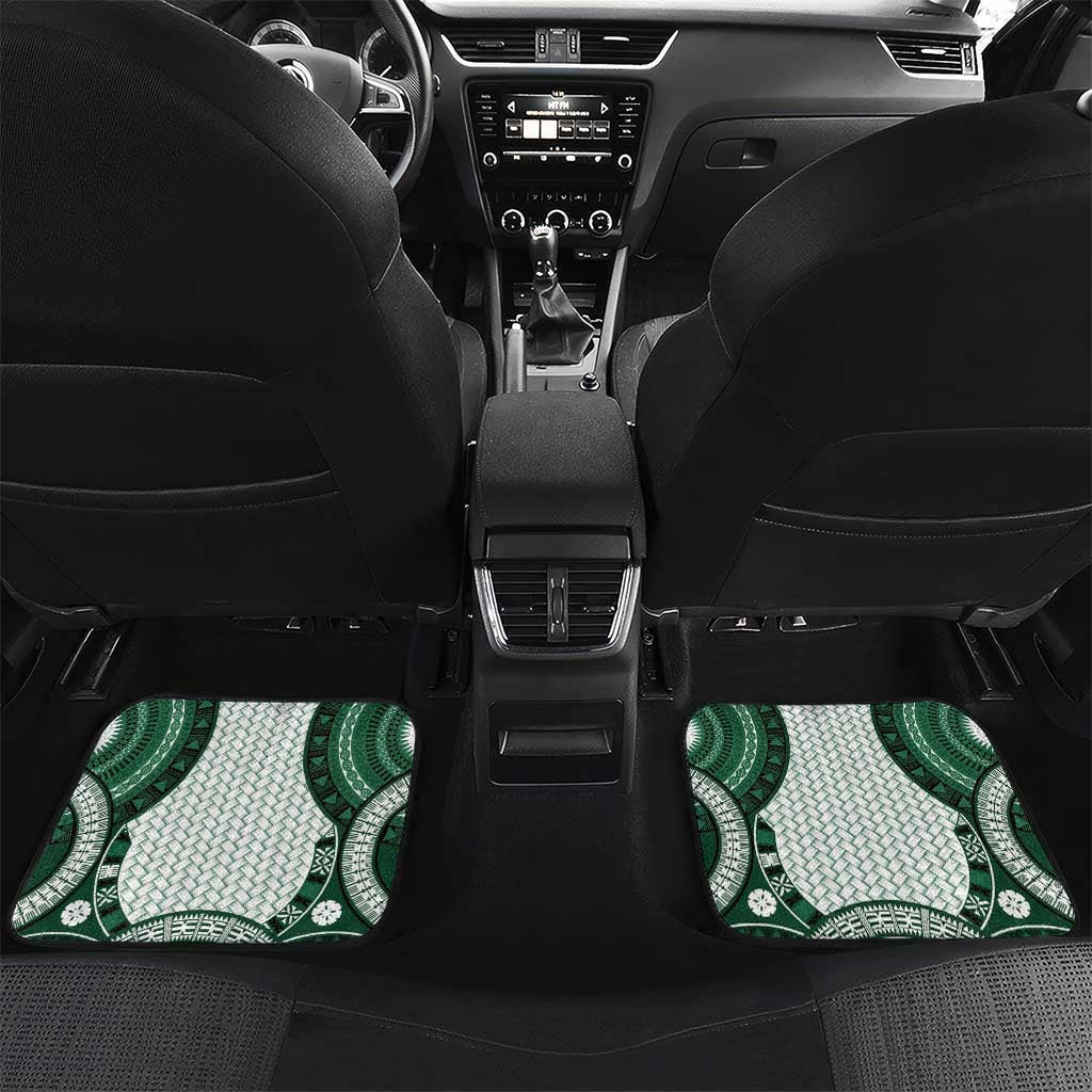 Bula Fiji Vintage Car Mats Phthalo Green Masi Motifs