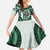 Bula Fiji Vintage Family Matching Puletasi and Hawaiian Shirt Phthalo Green Masi Motifs