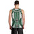 Bula Fiji Vintage Men Tank Top Phthalo Green Masi Motifs